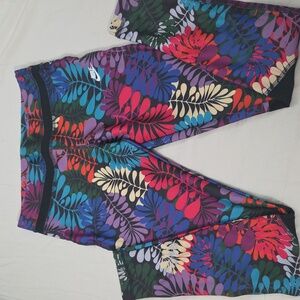 NIKE,  Multicolor Leaf Print Leggings